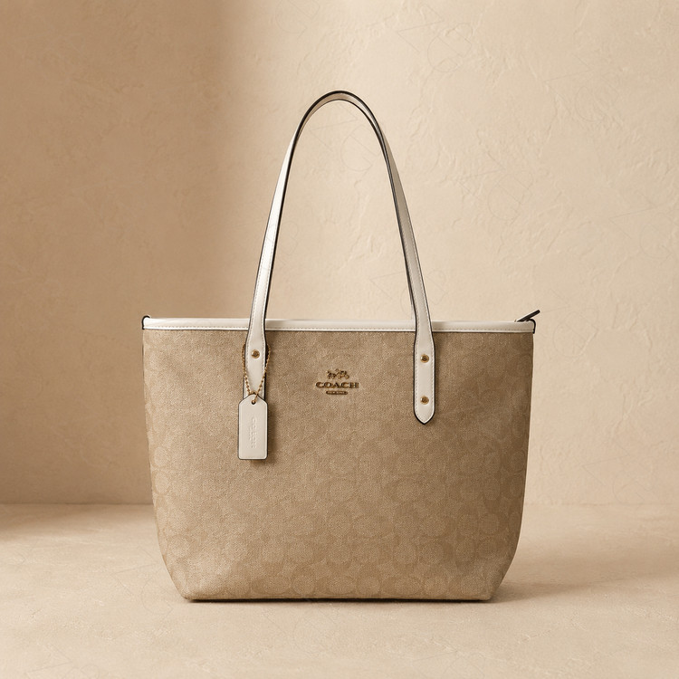 کیف-بزرگ-زنانه-طرح-کوچ-Coach-فول-پک-با-جعبه